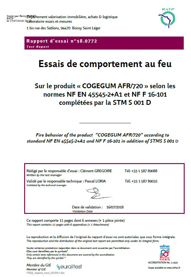 CERTIFICAT COGEGUM